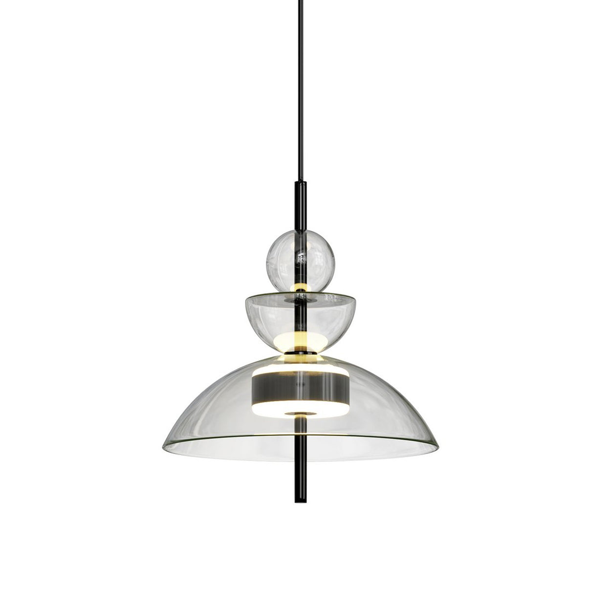 ANKUR MAYTONI BK1 CONTEMPORY MODERN GLASS LED PENDANT LIGHT