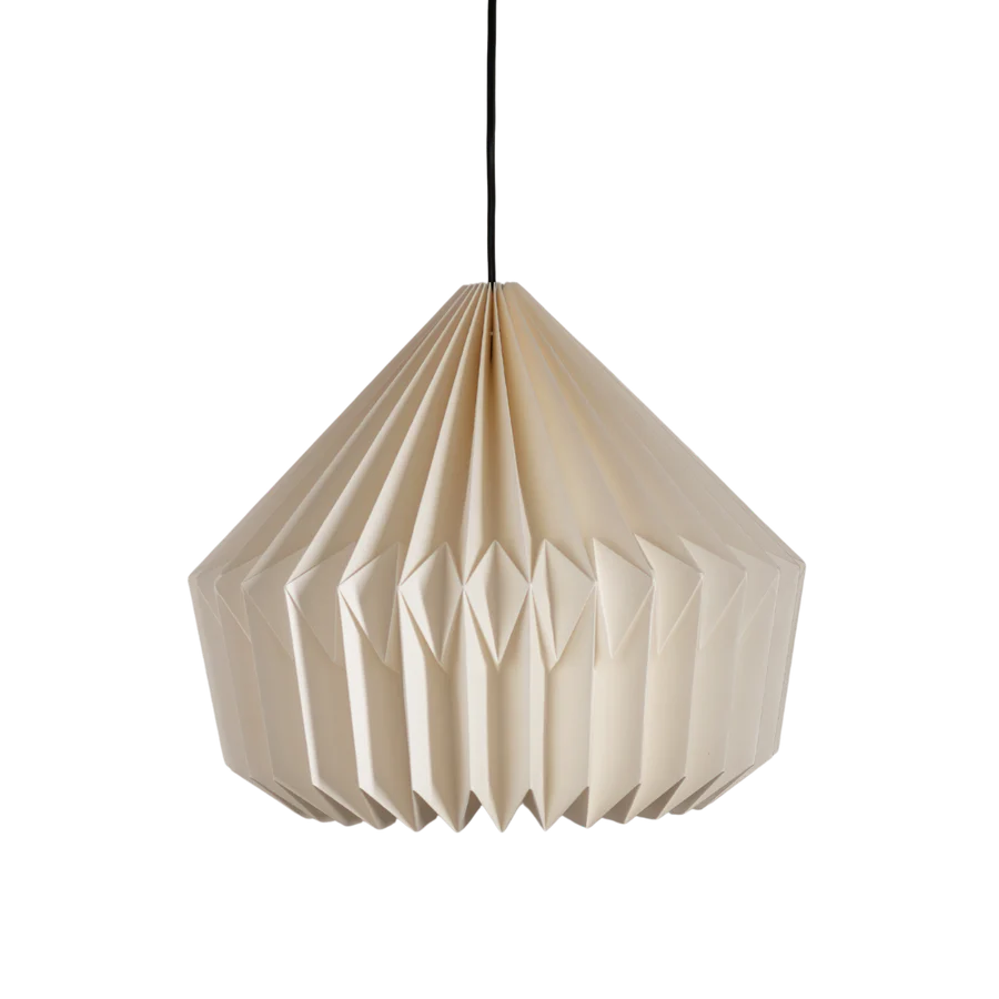 ANKUR FROST ORIGAMI PENDANT LIGHT- PAPER HANDPLEATING HANGING LIGHT