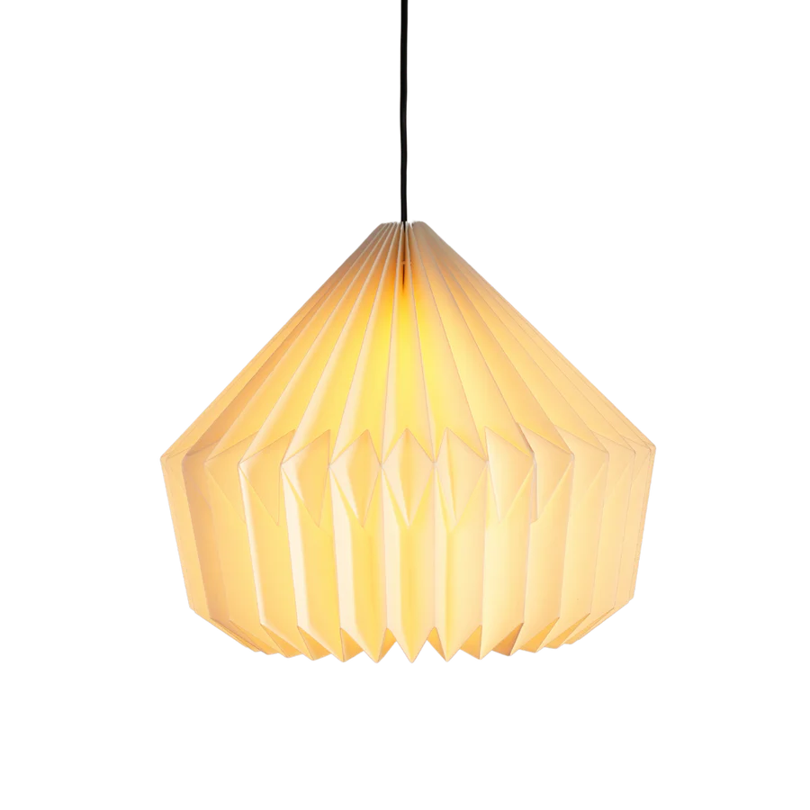 ANKUR FROST ORIGAMI PENDANT LIGHT- PAPER HANDPLEATING HANGING LIGHT