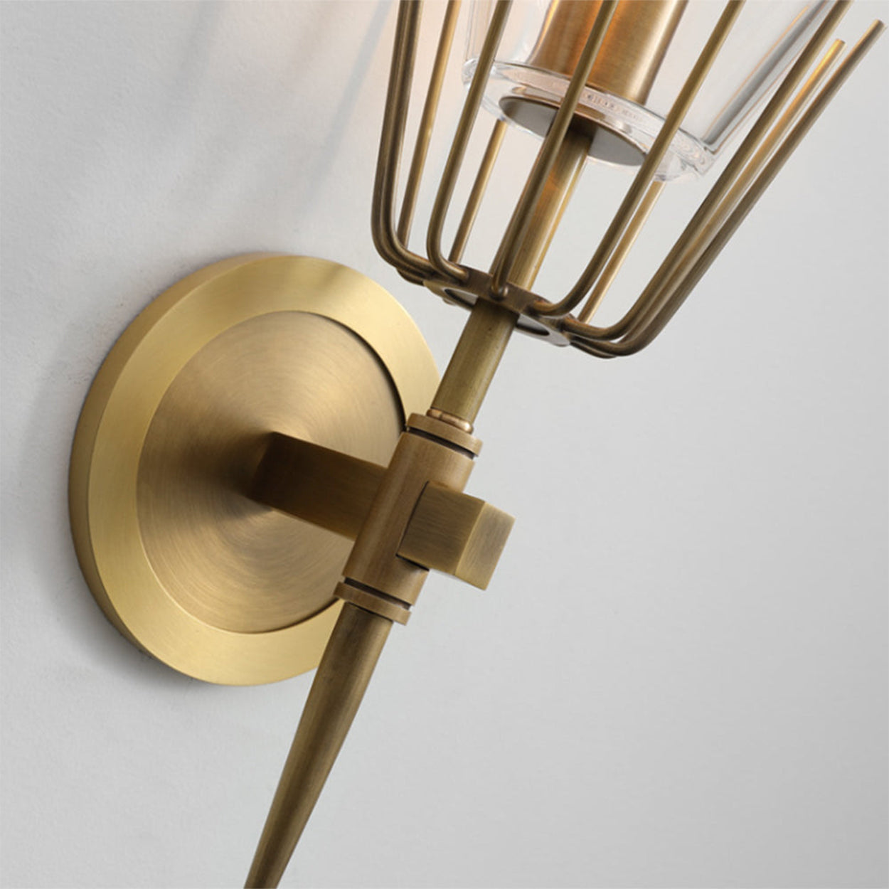 ANKUR BONFIRE ANTIQUE BRASS METAL WALL LIGHT