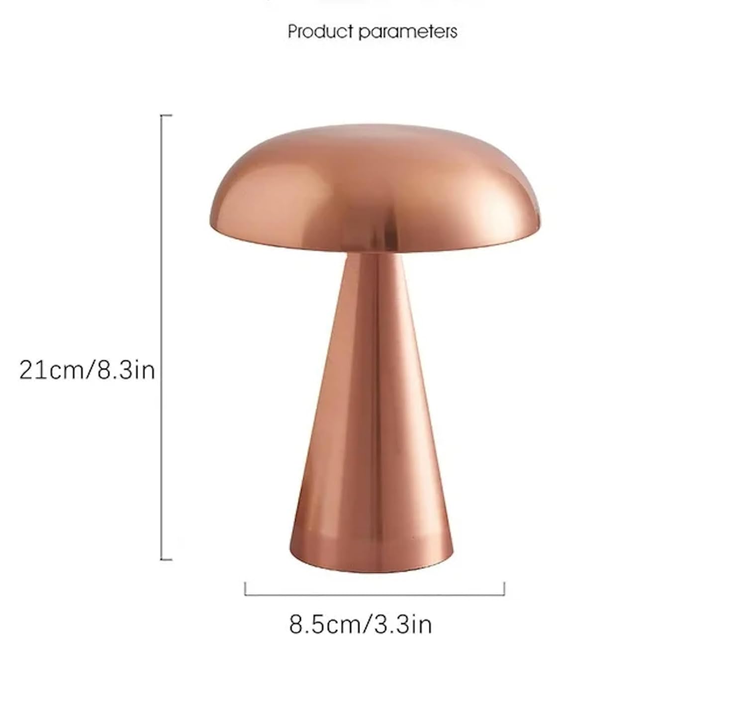 ANKUR UNPLUGGED ZEN LUME WIRELESS MUSHROOM SHAPED TABLE LAMP