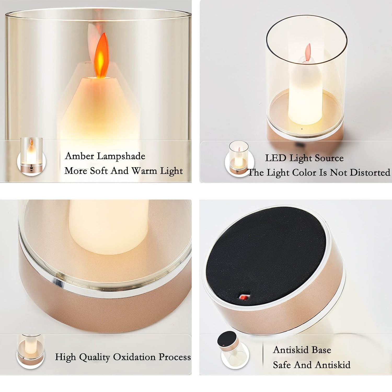 ANKUR UNPLUGGED ETERNA FLAME WIRELESS CHARGABLE TABLE LAMP