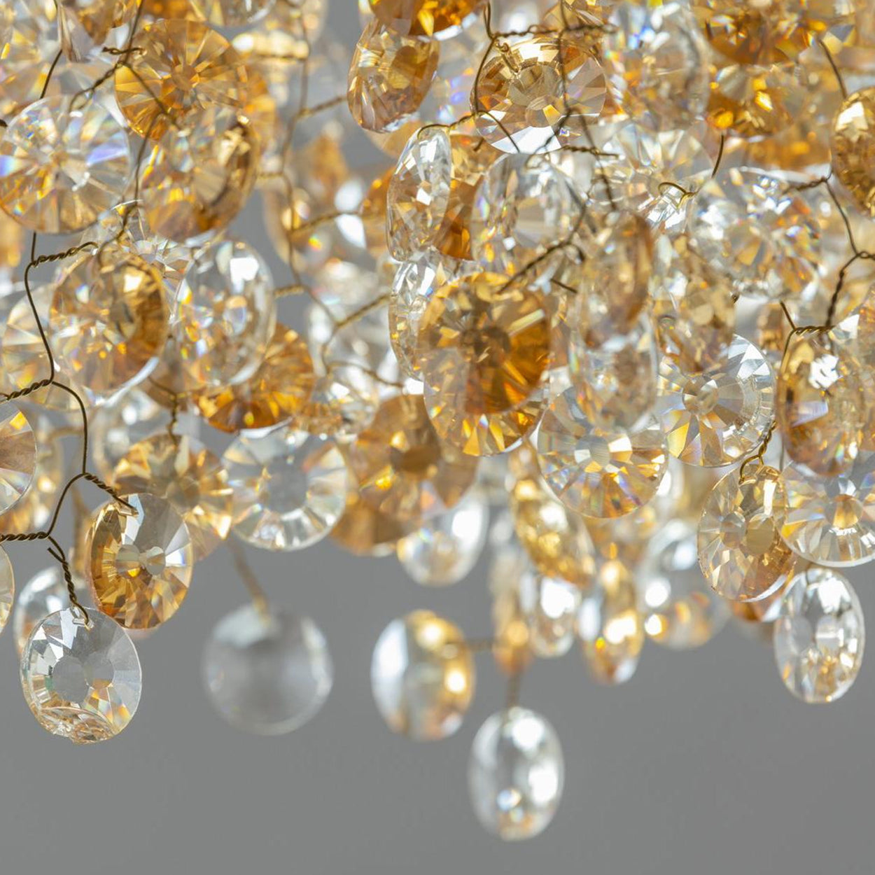ANKUR RECTANGLE BLOOM CONTEMPORARY CRYSTAL CHANDELIER