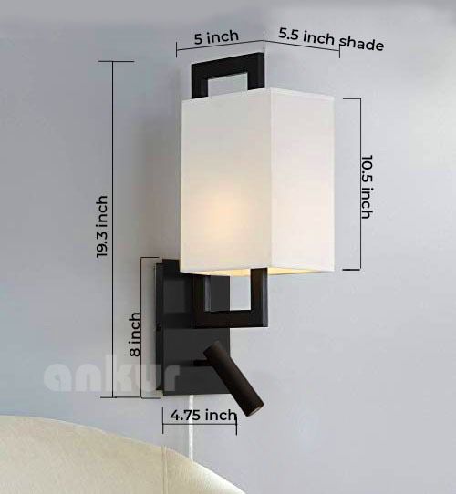 ANKUR DUOGLOW CONTEMPORARY BEDSIDE LED LAMP FOR HOTELS AND HOMES