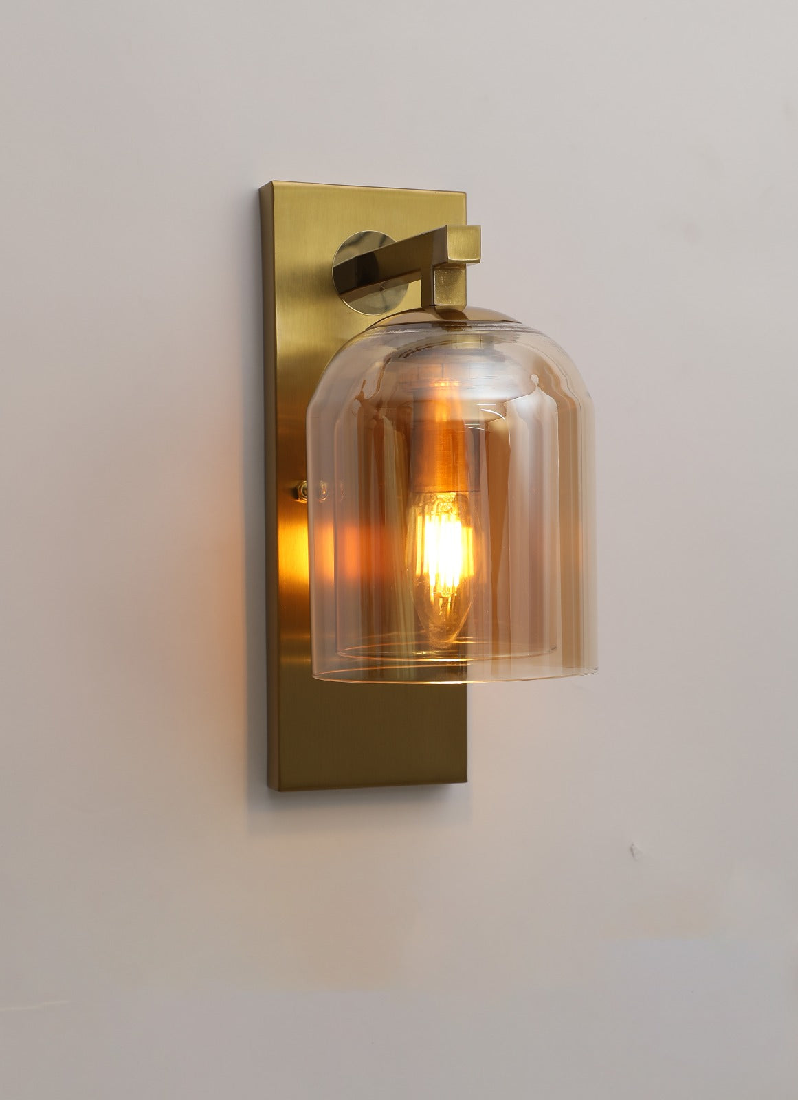 ANKUR LUMI JADE DOUBLE WALLED GLASS CONTEMPORARY WALL LIGHT