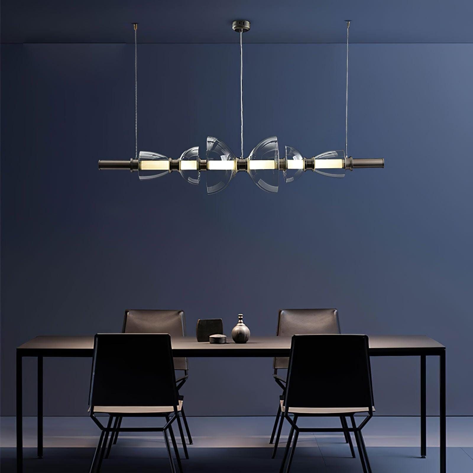 ANKUR TITAN LINEAR MODERN LED HANGING / CHANDELIER FOR DINING TABLE AND OFFICE TABLE