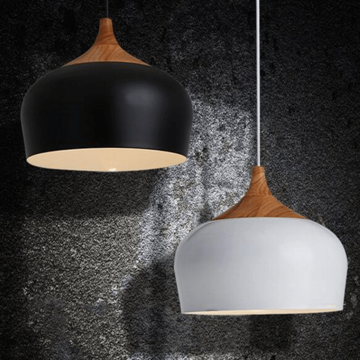 ANKUR MODERN NORDIC DOME WITH NATURAL WOOD PENDANT LIGHT at the lowest ...
