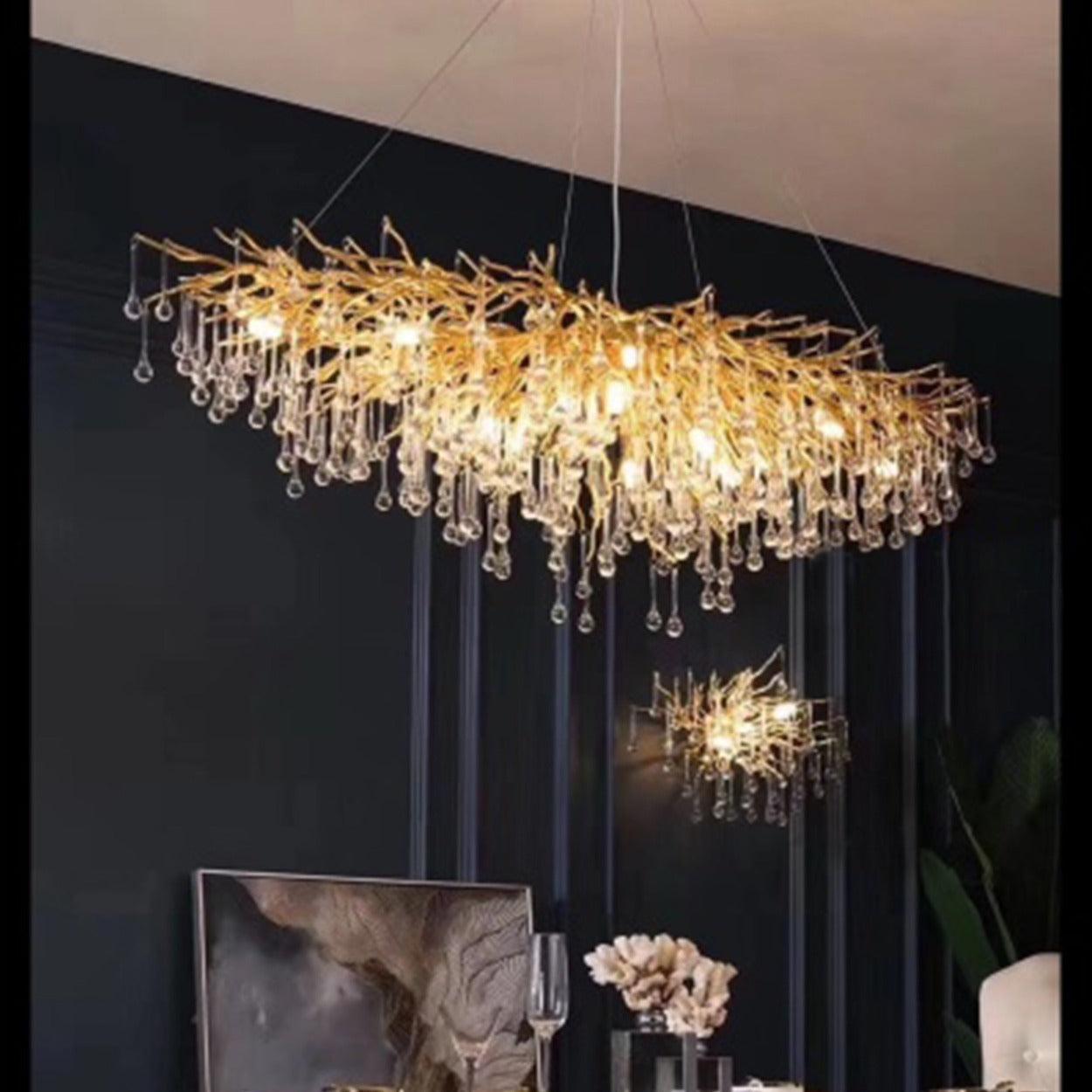 Rain best sale drop chandeliers